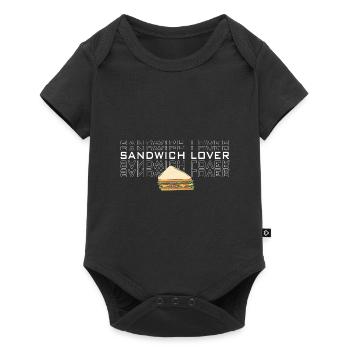 Sandwich Cheese Love Food Fast Food - Baby Premium short-sleeve bodysuit - black - Front