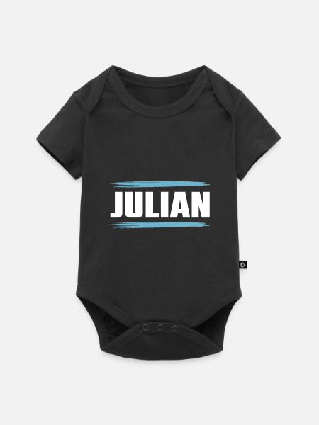 Julian - Baby Premium Kurzarmbody - Schwarz