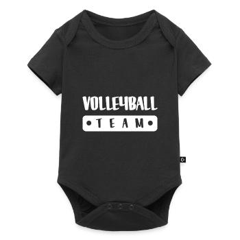 Équipe de volleyball - Body à manches courtes Premium Bébé - noir - Devant