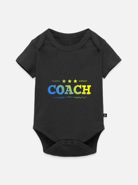 Coach Trainer - Baby Premium Kurzarmbody - Schwarz