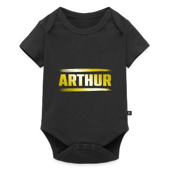 Arthur - Baby Premium short-sleeve bodysuit - black - Front