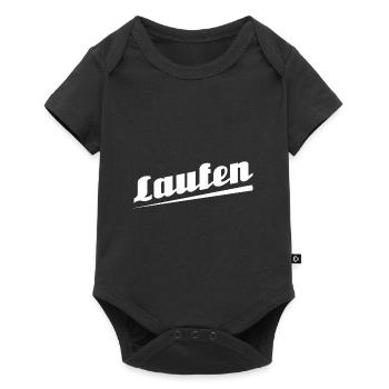 Laufen - Textdesign mit Stadtnamen - Baby Premium Kurzarmbody - Schwarz - Vorne