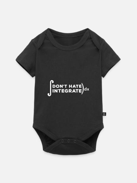 Integrieren Mathematik - Baby Premium Kurzarmbody - Schwarz