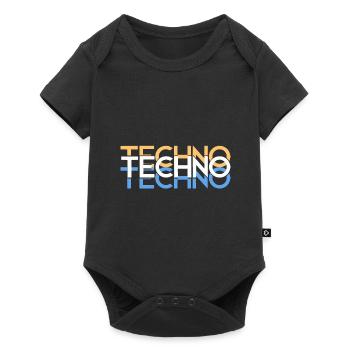 Techno - Body à manches courtes Premium Bébé - noir - Devant
