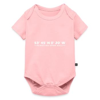 Coordonnées de Kingston upon Hull - Body à manches courtes Premium Bébé - rose - Devant