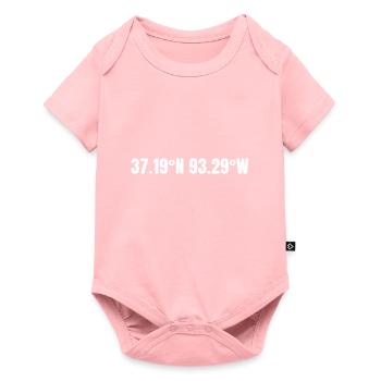 Springfield, Missouri, USA Coordinates - Baby Premium short-sleeve bodysuit - rose - Front