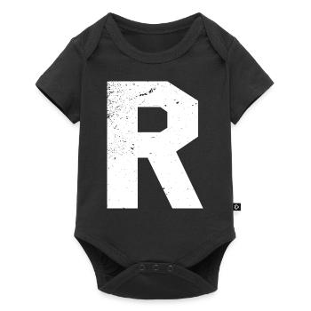 R --- Ronny, Ralf, Ronald, Rainer, Rolf - - Baby Premium short-sleeve bodysuit - black - Front