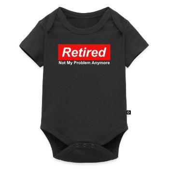 Retraité Plus mon problème Graphique - Body à manches courtes Premium Bébé - noir - Devant
