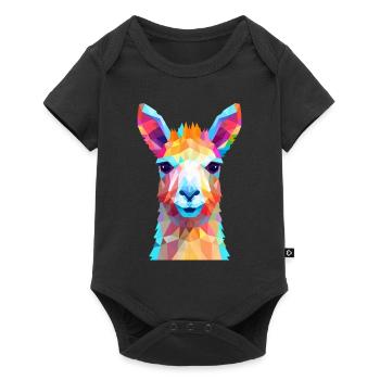 Lama - Baby Premium short-sleeve bodysuit - black - Front