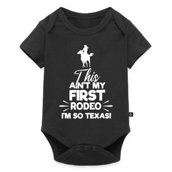 Nicht mein erstes Rodeo-Design für stolze Texaner - Baby Premium Kurzarmbody - Schwarz - Vorne