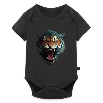 Tigre - Body à manches courtes Premium Bébé - noir - Devant