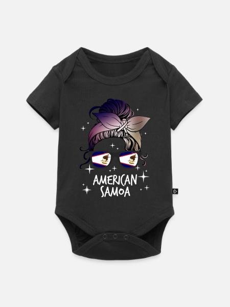 Amerikanisch-Samoa - Baby Premium Kurzarmbody - Schwarz