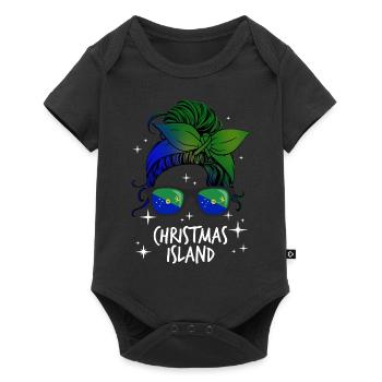 Île Christmas - Body à manches courtes Premium Bébé - noir - Devant