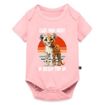Ne me regarde pas dans ce ton guépard - Body à manches courtes Premium Bébé - rose - Devant