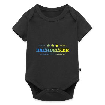 Dachdecker Beruf - Baby Premium Kurzarmbody - Schwarz - Vorne