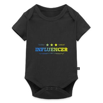 Influencer Beruf - Baby Premium Kurzarmbody - Schwarz - Vorne