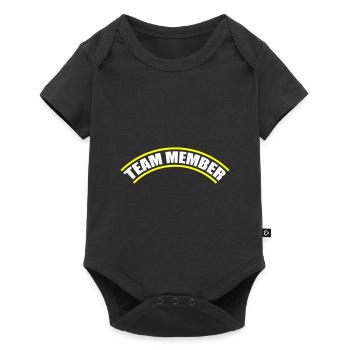 Team Mitglied - Baby Premium Kurzarmbody - Schwarz - Vorne