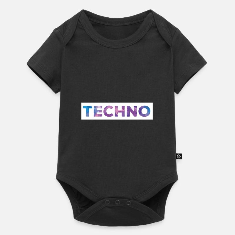 Techno - Body à manches courtes Premium Bébé - noir