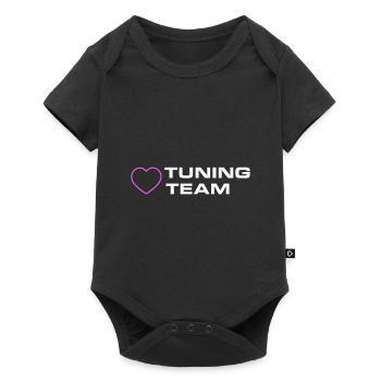 Réglage du cœur de l’équipe - Body à manches courtes Premium Bébé - noir - Devant