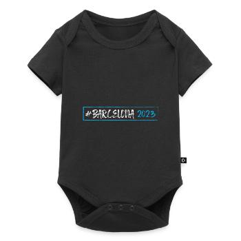 Barcelona 2023 - Baby Premium Kurzarmbody - Schwarz - Vorne
