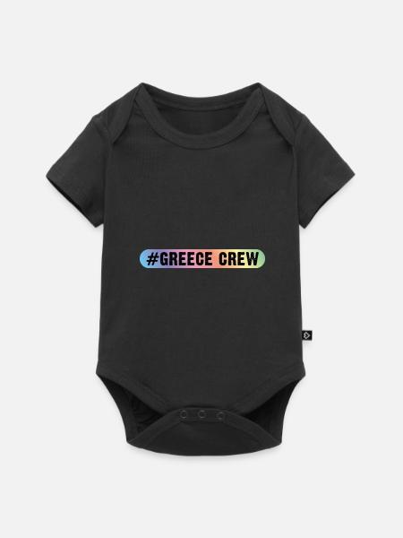 Greece Crew - Baby Premium Kurzarmbody - Schwarz