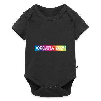 Croatia 2024 Colorful - Baby Premium short-sleeve bodysuit - black - Front