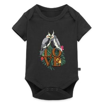 Perruche calopsitte - Body à manches courtes Premium Bébé - noir - Devant