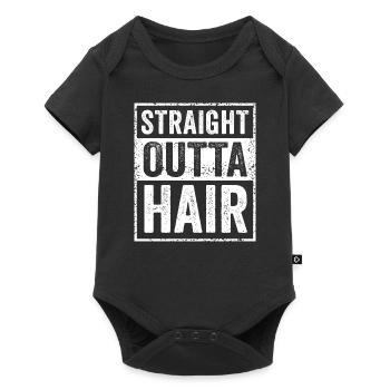 Bald Guy Hair Loss Baldness Funny Dad Joke Gift - Baby Premium short-sleeve bodysuit - black - Front