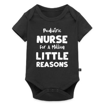 Infirmière pédiatrique pour un million de li... - Body à manches courtes Premium Bébé - noir - Devant