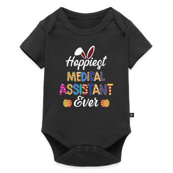 Hopfigste medizinische Assistentin aller Zeiten Krankenschwester Ostern - Baby Premium Kurzarmbody - Schwarz - Vorne