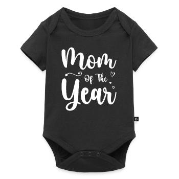 Mutter des Jahres Mütter Tag Mama Mama Frauen - Baby Premium Kurzarmbody - Schwarz - Vorne
