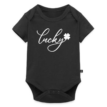 Cadeau de la Saint-Patrick Trèfle Hommes, Femmes, Enfants - Body à manches courtes Premium Bébé - noir - Devant