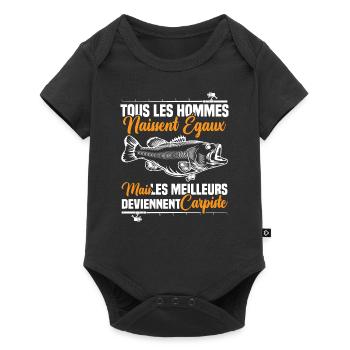 Les meilleurs deviennent carpiste - Body à manches courtes Premium Bébé - noir - Devant