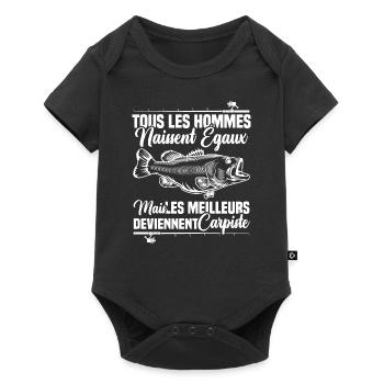 Les meilleurs deviennent carpiste - Body à manches courtes Premium Bébé - noir - Devant