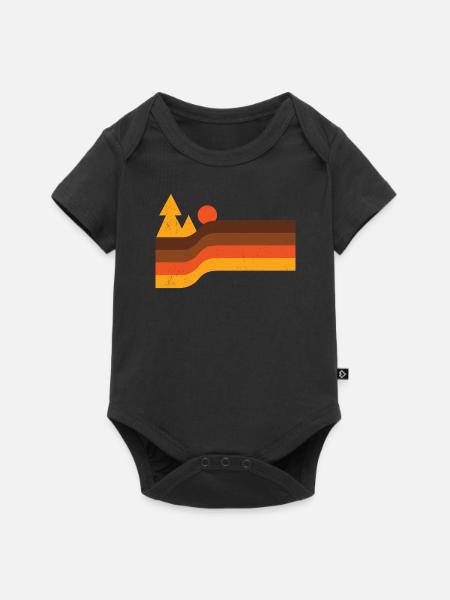 Retro Nature Vintage - Baby Premium short-sleeve bodysuit - black