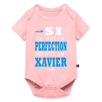 Xavier Si tu veux la perfection adopte un xavier. - Body à manches courtes Premium Bébé - rose - Devant