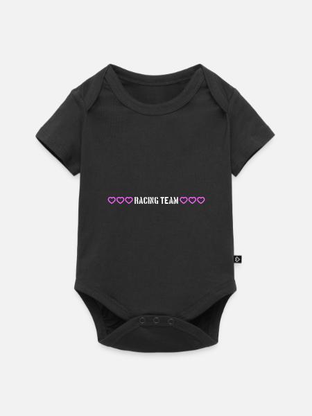 Racing Team herzchen - Baby Premium Kurzarmbody - Schwarz