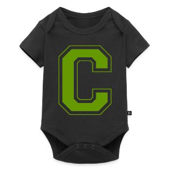 Letter C - Baby Premium short-sleeve bodysuit - black - Front