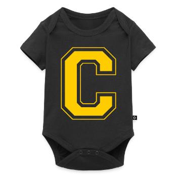 Letter C - Baby Premium short-sleeve bodysuit - black - Front