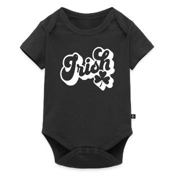 Cadeau de la Saint-Patrick Trèfle Hommes, Femmes, Enfants - Body à manches courtes Premium Bébé - noir - Devant