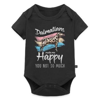 Dog breed paws points animal lover - Baby Premium short-sleeve bodysuit - black - Front