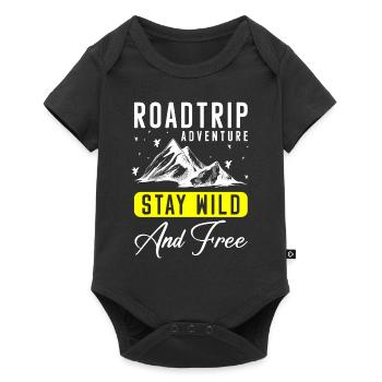 Holiday Camping Trip - Baby Premium short-sleeve bodysuit - black - Front
