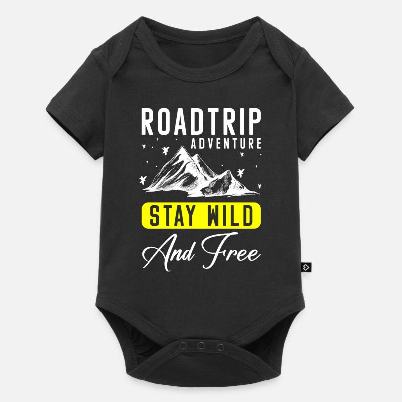 Urlaub Camping Trip - Baby Premium Kurzarmbody - Schwarz
