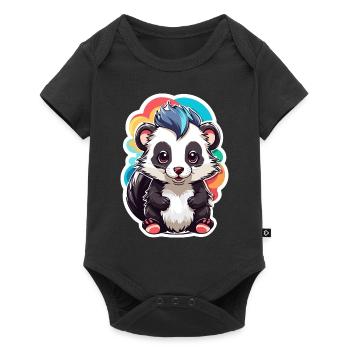 Skunk Cute Kid Color - Baby Premium short-sleeve bodysuit - black - Front
