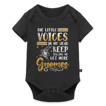 Dwarf Garden - Baby Premium short-sleeve bodysuit - black - Front