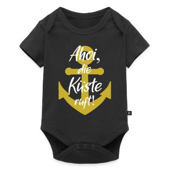 Ahoy la côte vous appelle - Anchor - Body à manches courtes Premium Bébé - noir - Devant