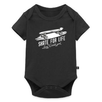 Skateboard Skate For Life Skateboarder - Body à manches courtes Premium Bébé - noir - Devant