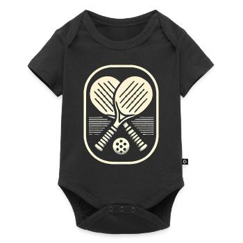 Life is Better with Pickleball Badge - Baby Premium short-sleeve bodysuit - black - Front