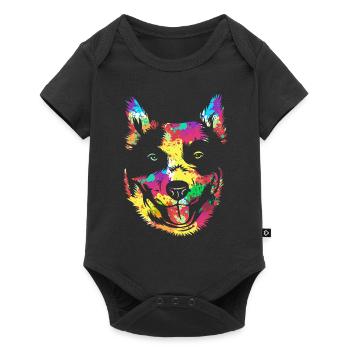 Bouvier australien chien - Body à manches courtes Premium Bébé - noir - Devant