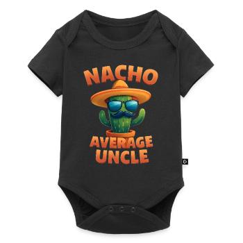 Nacho Average Uncle Cactus Design - Baby Premium short-sleeve bodysuit - black - Front